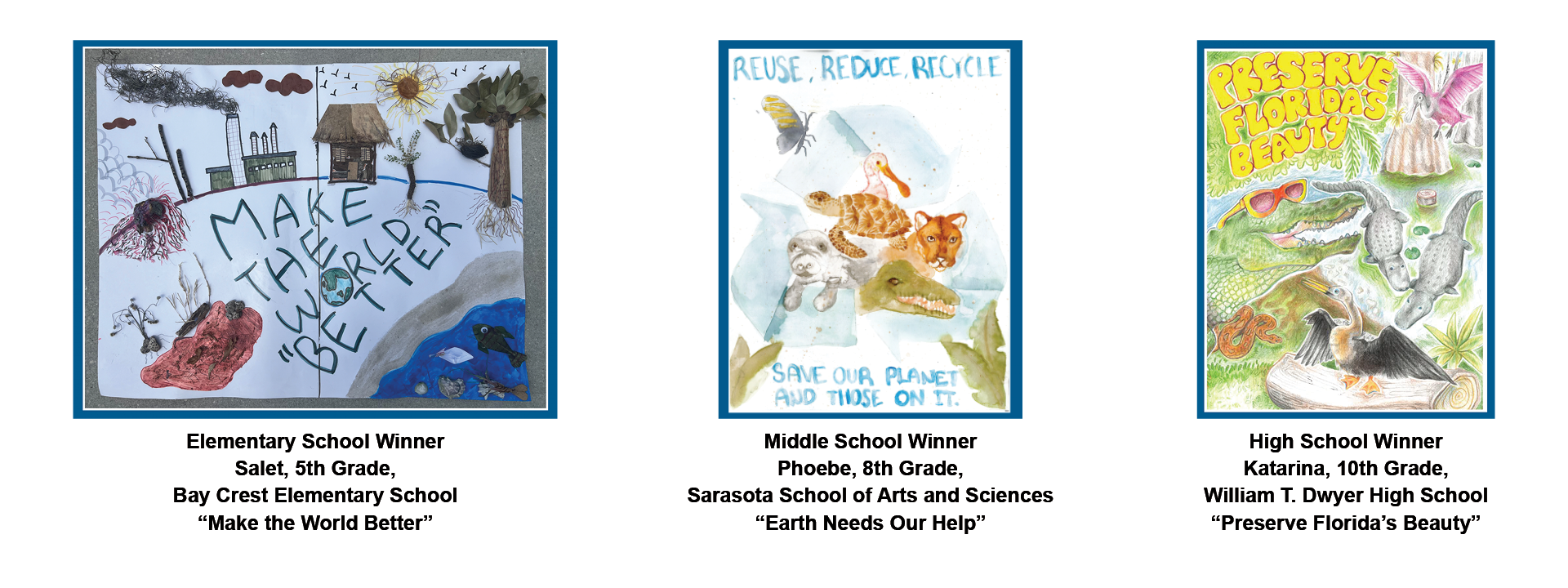 Earth Day 2024 Poster Contest Winners