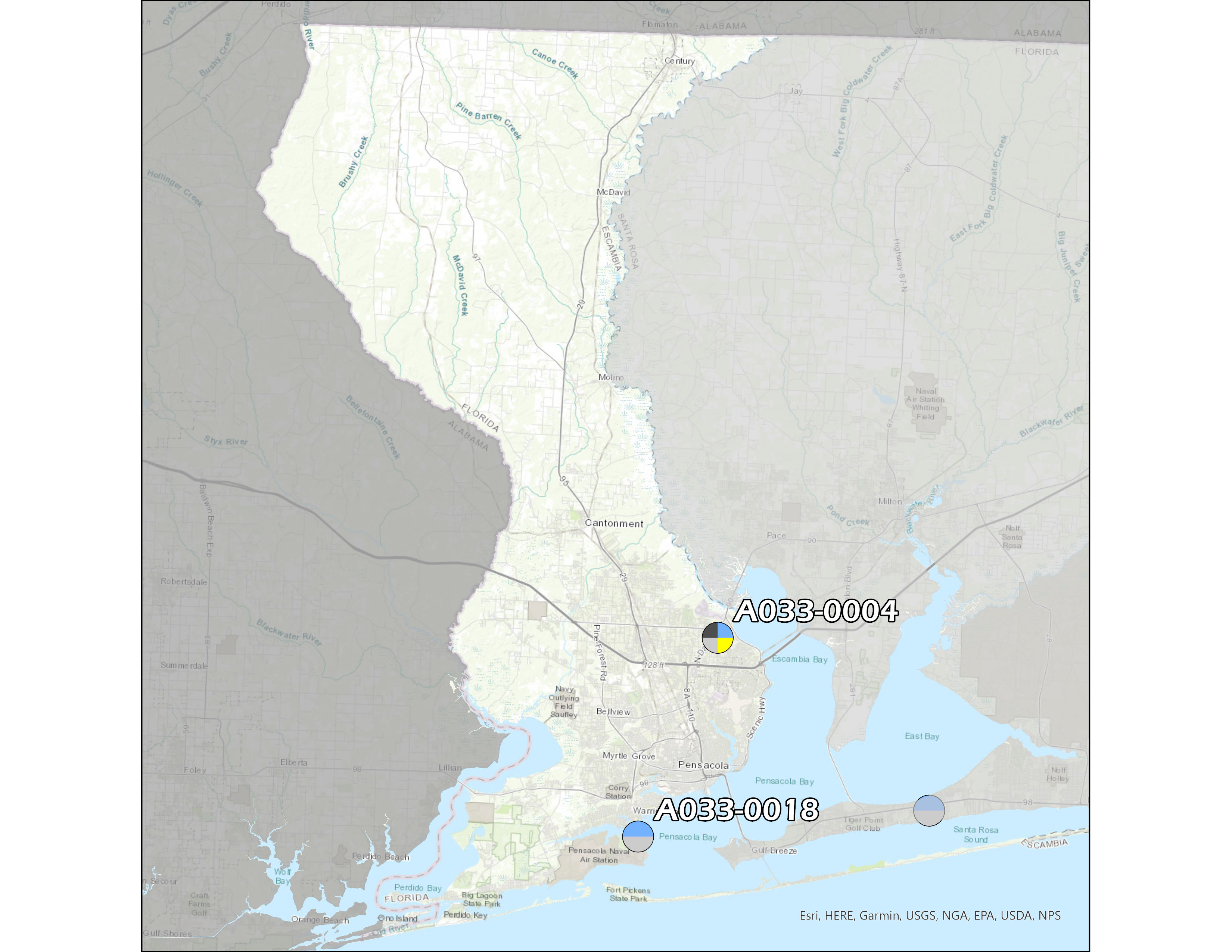 Excambia 2024 map