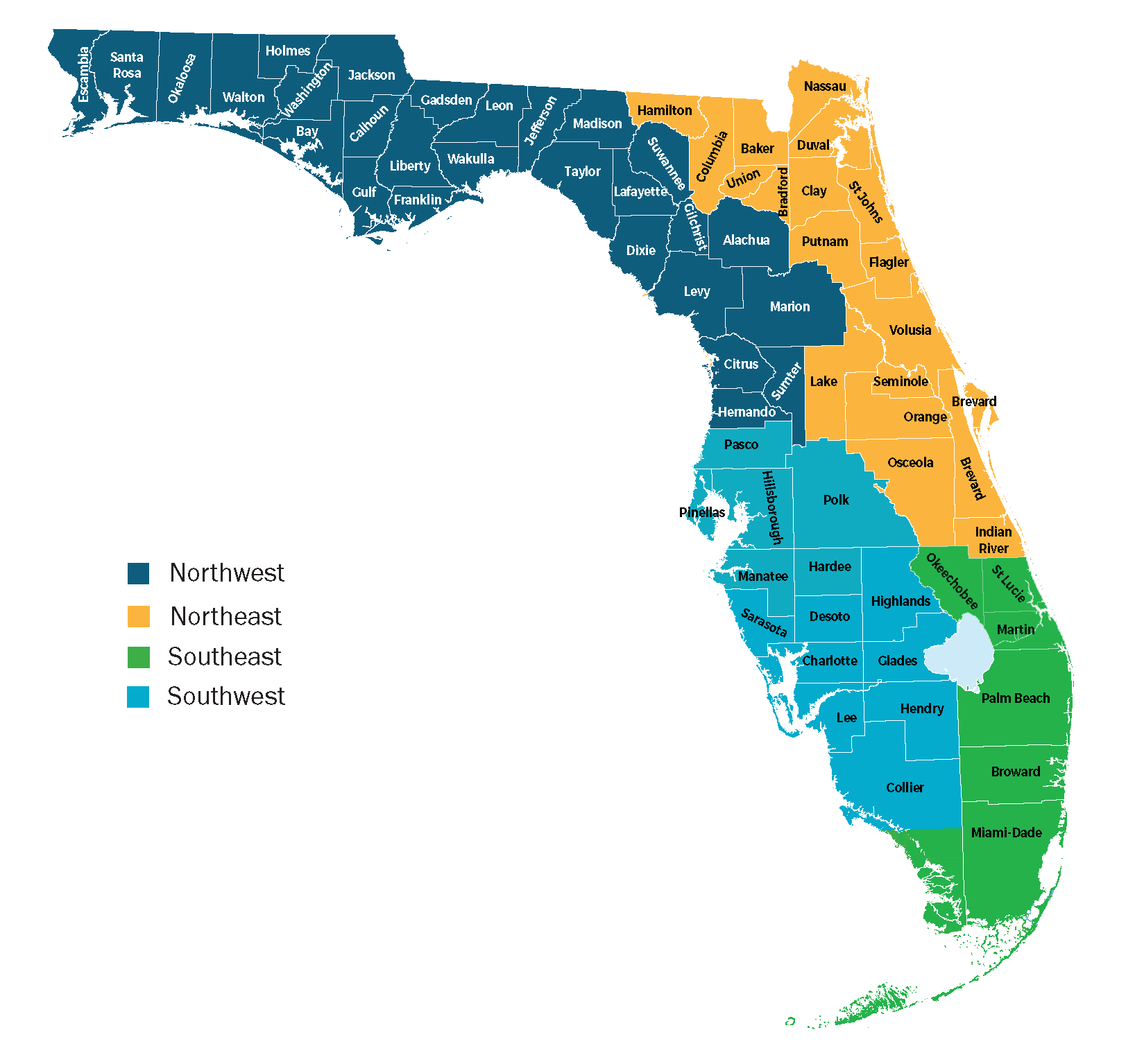 CVA Regional Map