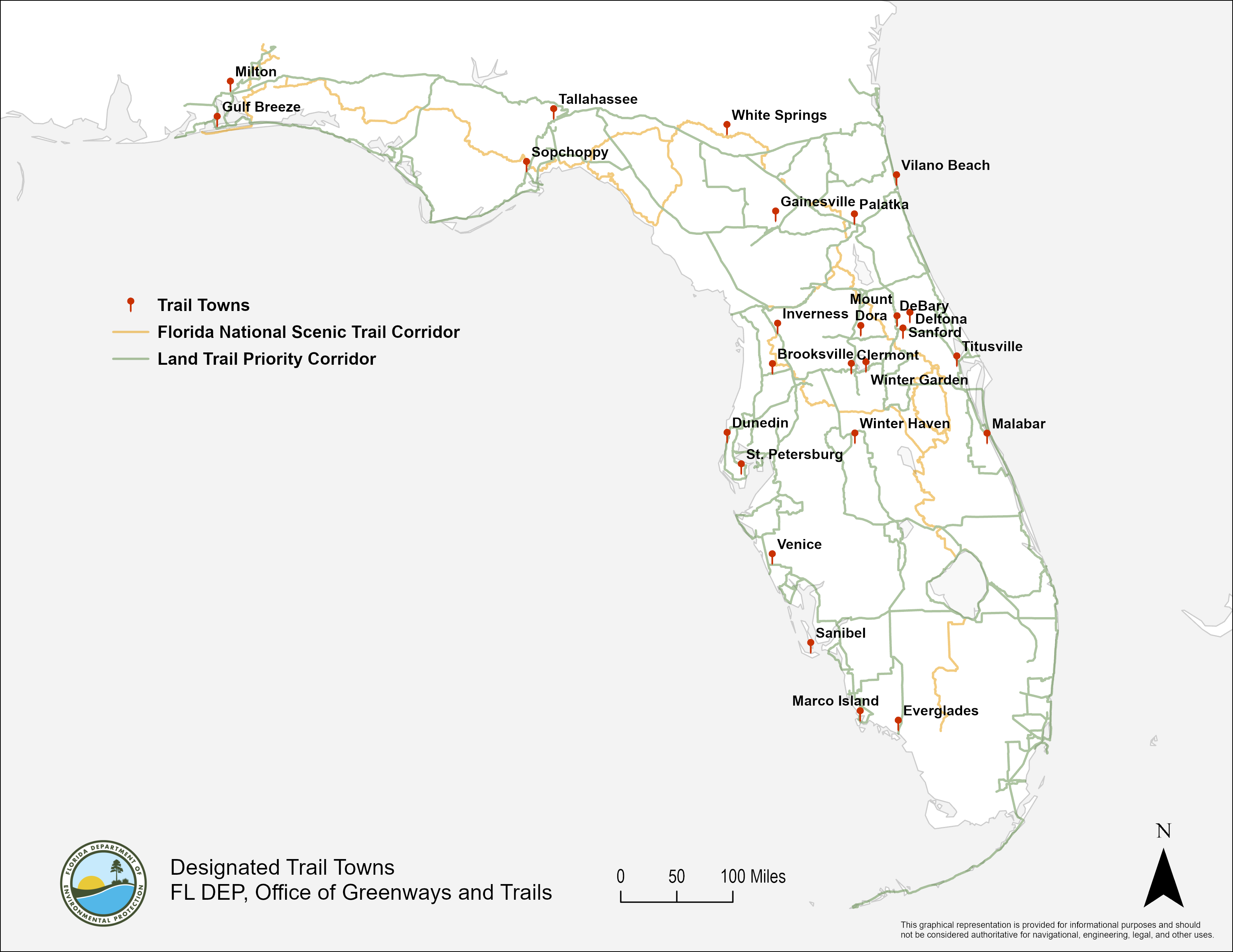 Trail Town map