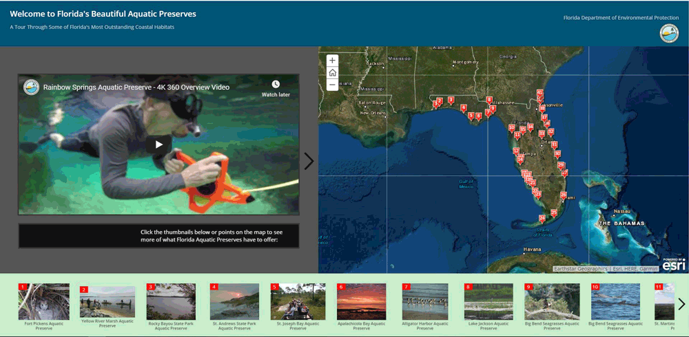 Aquatic Preserve Map