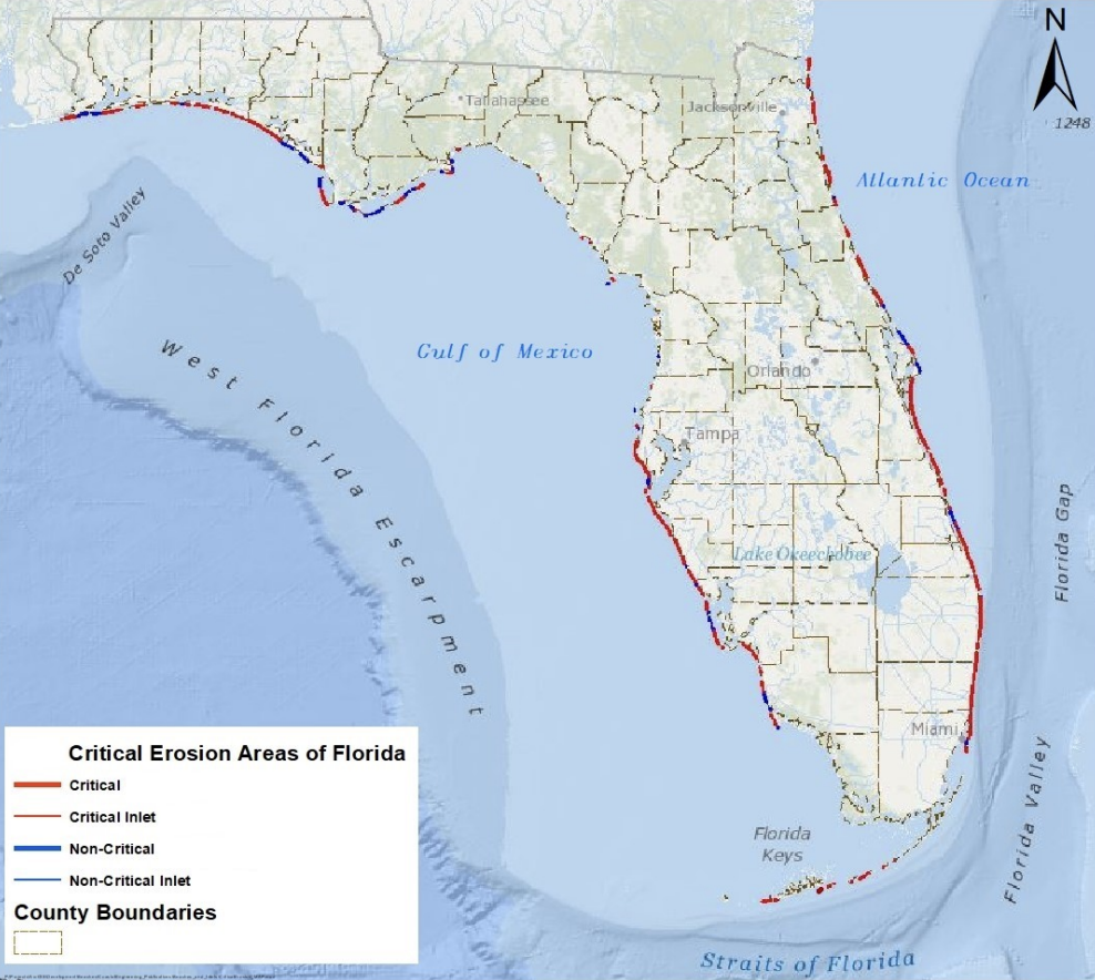 Critically Eroded Beaches