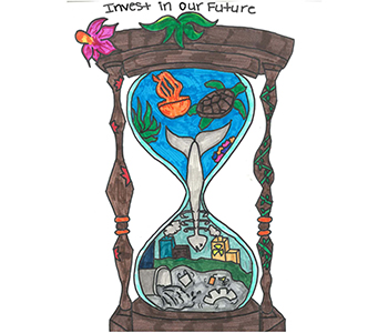 2023 Earth Day Poster Contest winner, high school