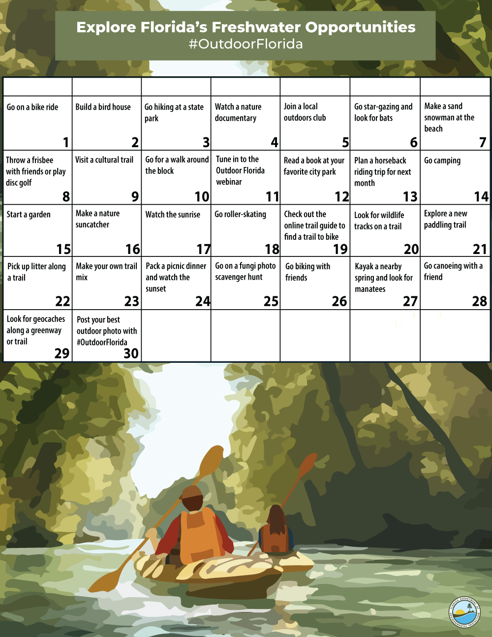 September 2024 activity month calendar