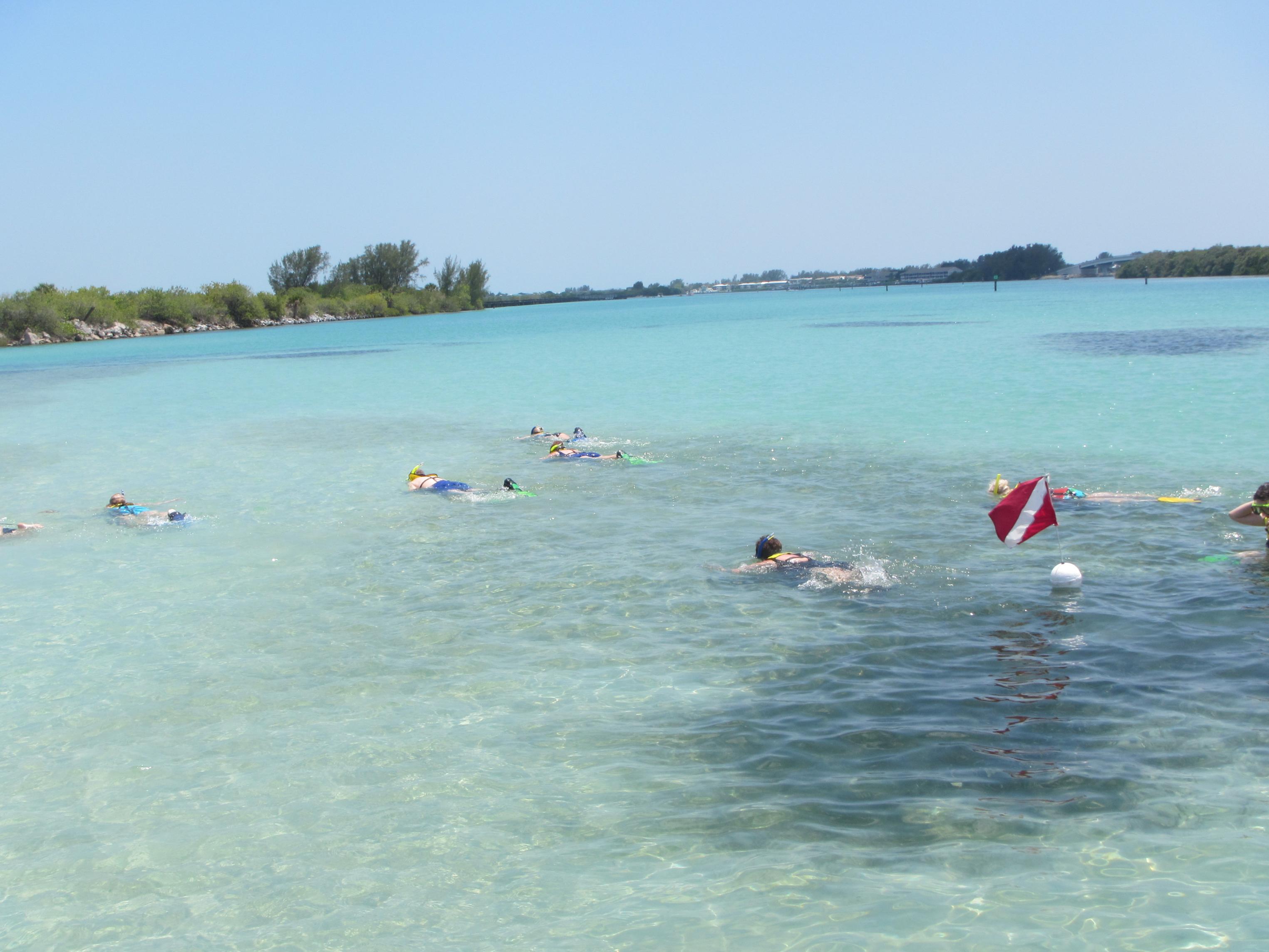 The turquoise waters near Gasparilla Pass are a great place to snorkel in Gasparilla Sound-Charlotte Harbor Aquatic Preserve.