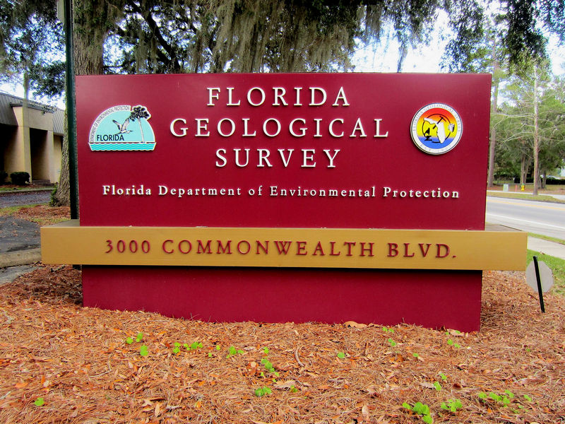 Florida Geological Survey - Signage at 3000 Commonwealth Blvd Tallahassee, Florida