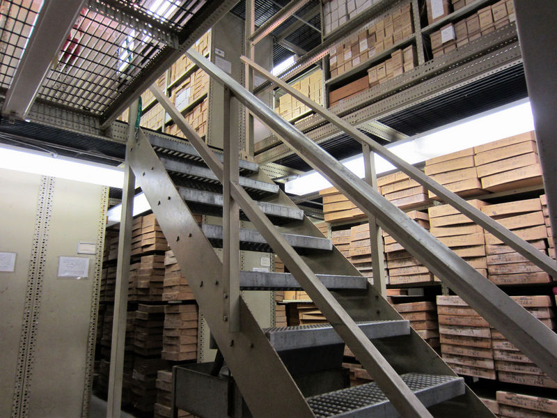 Florida Geological Survey Repository Interior, Shelving in Main