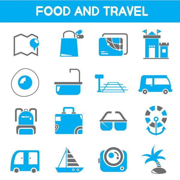 Food and Travel Icons
