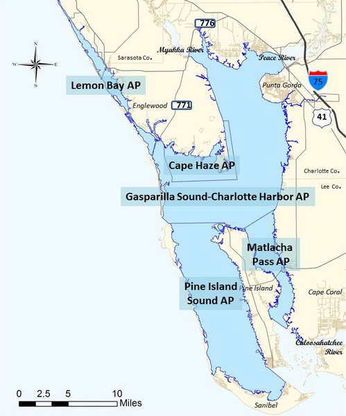 Map of Charlotte Harbor Aquatic Preserve