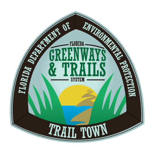Official Trail Town logo Florida Greenways and Trails System