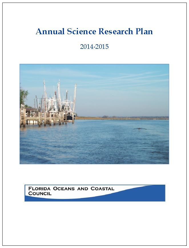 Front cover of an update of the effects of climate change on Florida’s’ Ocean and Coastal resources based on sea level rise