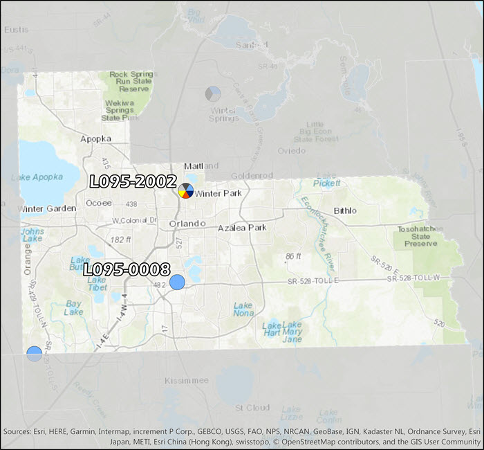 Orange County Air Monitoring Map