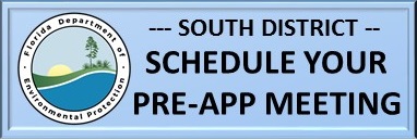 A web button to schedule a pre-application meeting with DEP's South District.