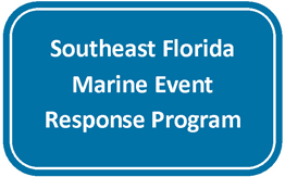 Blue and white web button for Southeast Florida Marine Event Response Program