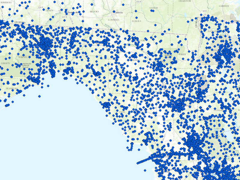 Florida Geological Survey Map Direct Screenshot Boreholes