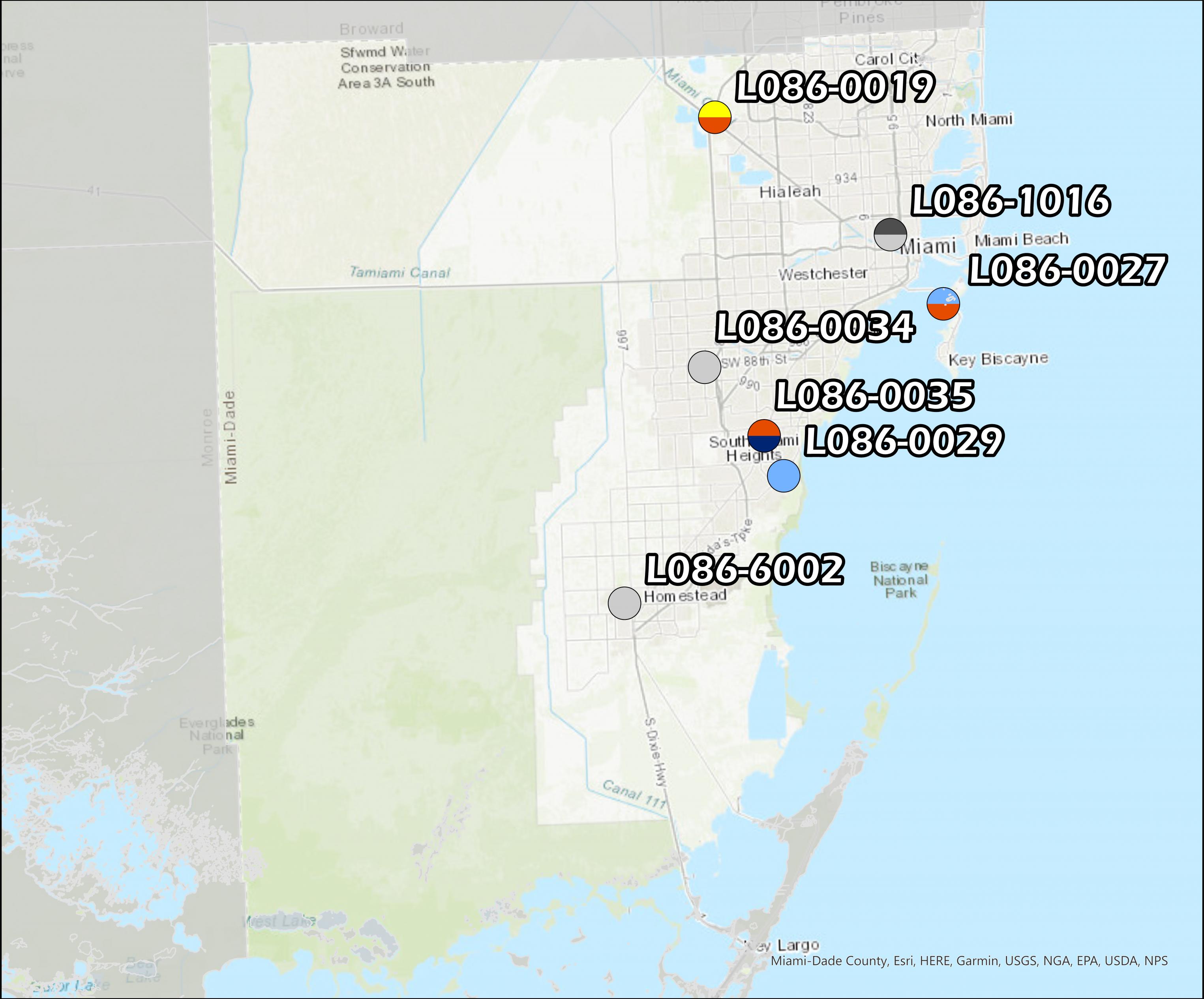 Miami-Dade County Ambient Air Monitoring Map