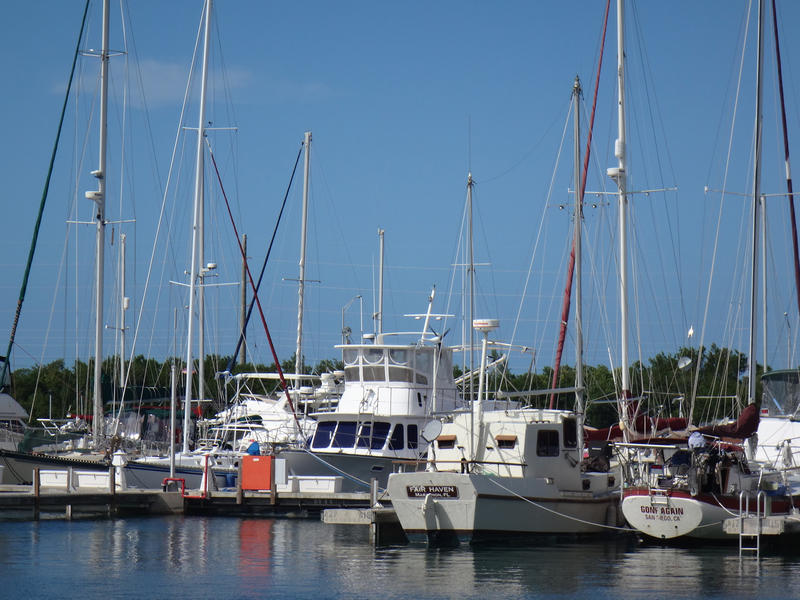  Yachts on water in NAS Boca Chica