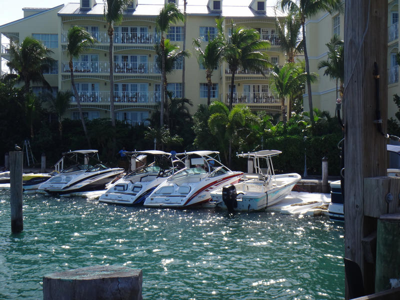  Boats in marina at Ocean Key Resort & Spa