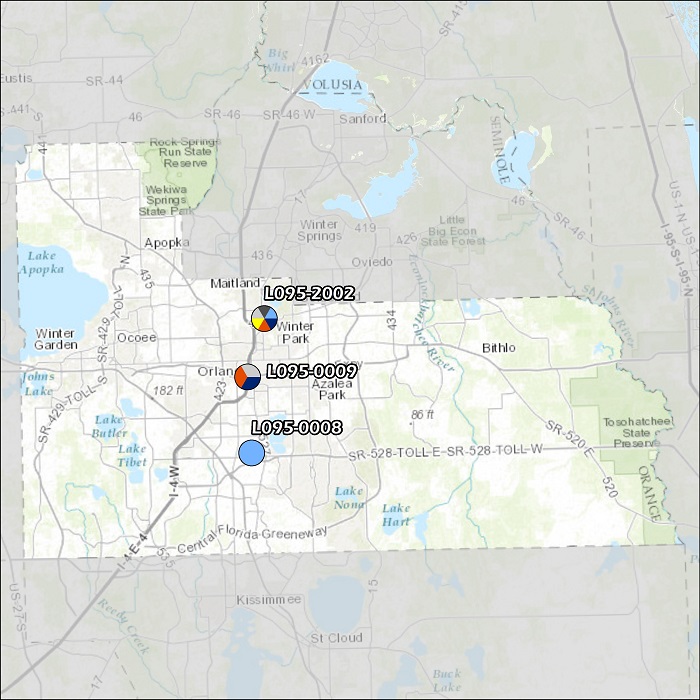  Orange County Air Monitoring Map