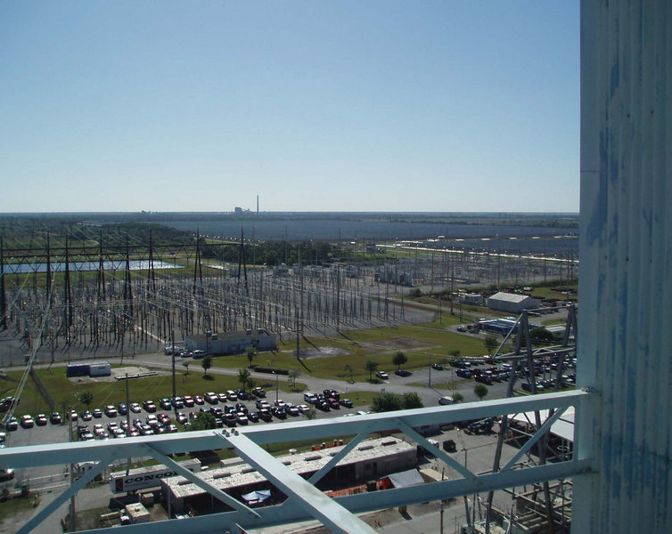 view of Indiantown plant switchyard
