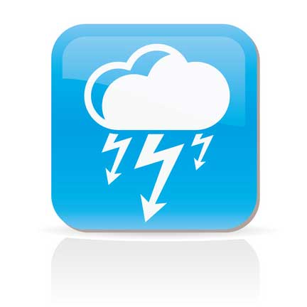Storm cloud icon Storm cloud icon