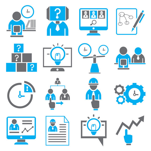 Work and Ideas Icons