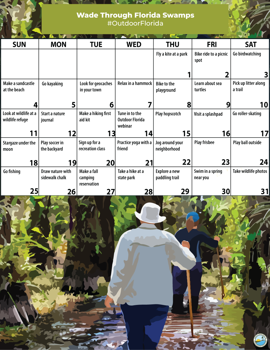 August 2024 activity month calendar