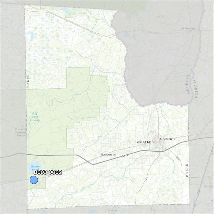 Baker County Air Monitoring Map