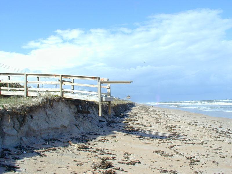 Florida Geological Survey Ramp Access after Beach Erosion in Volusia County, 2004