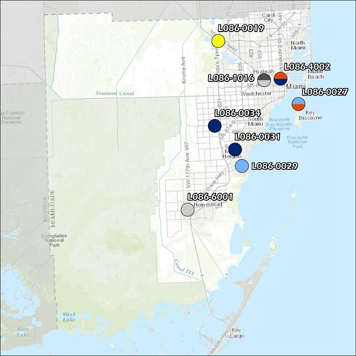 Miami-Dade County Air Monitoring Map