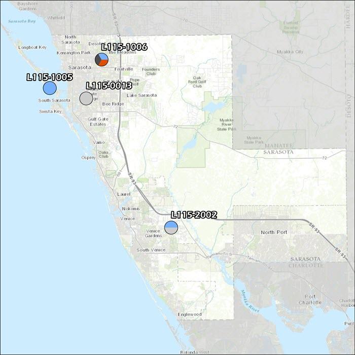 Sarasota County Air Monitoring Map