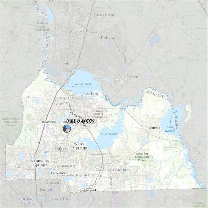 Seminole County Air Monitoring Map