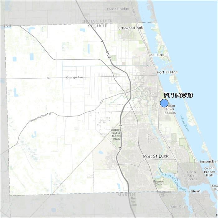St. Lucie County Air Monitoring Map