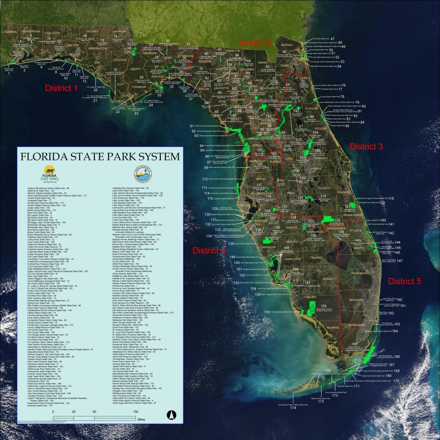 State Parks System map 2023
