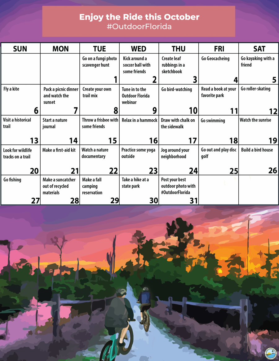 October 2024 activity month calendar