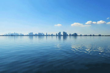 Biscayne Bay Aquatic Preserves with Miami Skyline