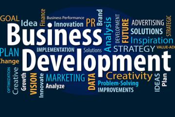 Business Development Words Banner