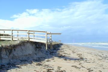 Florida Geological Survey Ramp Access after Beach Erosion in Volusia County, 2004