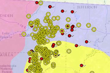 Florida Geological Survey Map Direct Screenshot Boreholes