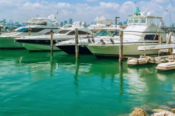 Yachts Marina in Miami Beach