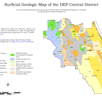 Surficial geologic map of the DEP Central District