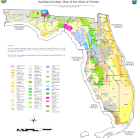 Statewide surficial Geologic Map with DEP regulatory district boundaries