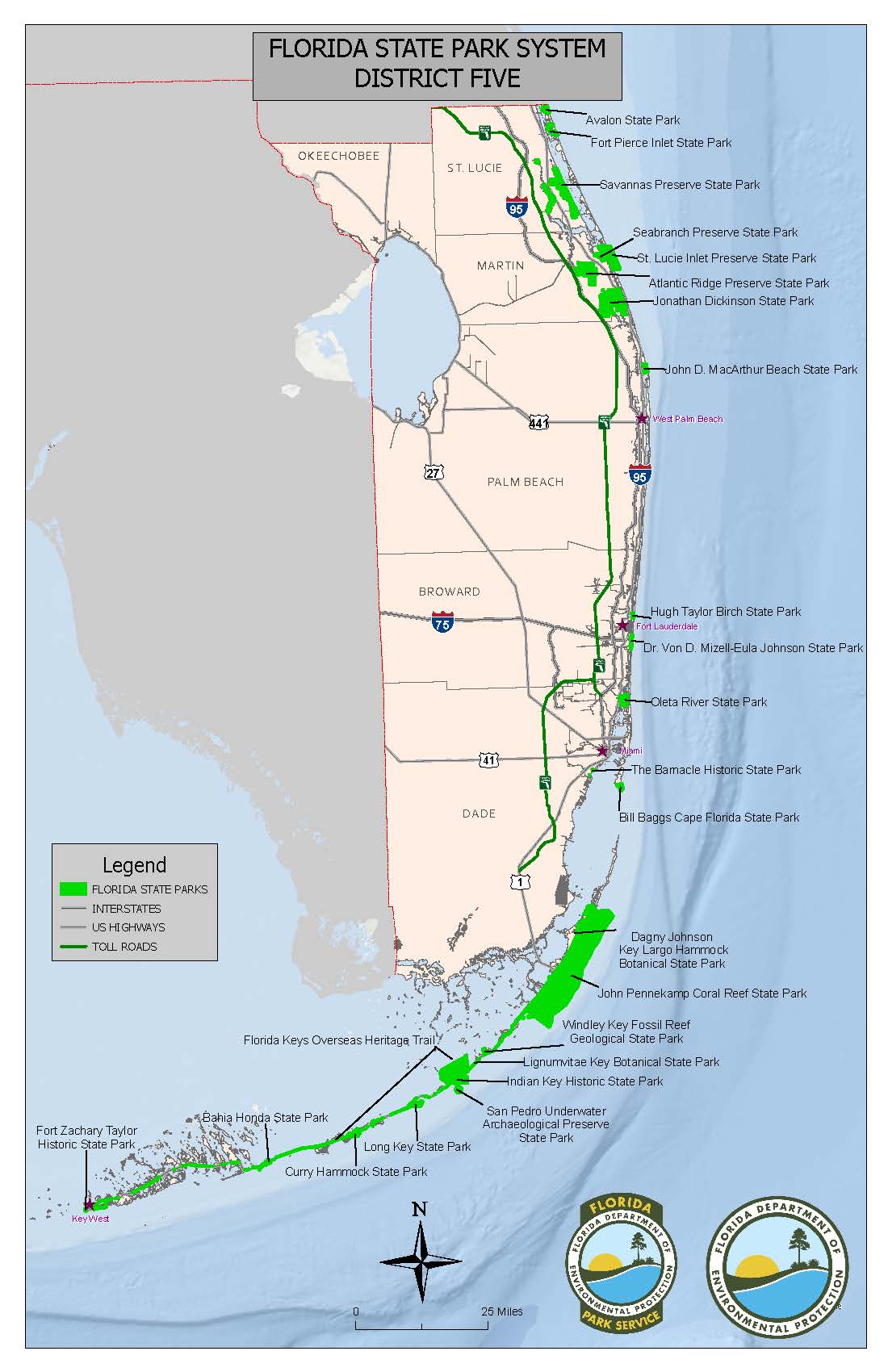 Florida State Parks District 5 Map