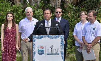  Governor Ron DeSantis Joins Miami Super Bowl Host Committee to Launch Super Bowl LIV Environmental Initiative Ocean to Everglades