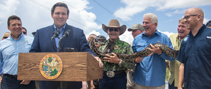 Governor Ron DeSantis at Announcement About Python Removal Efforts