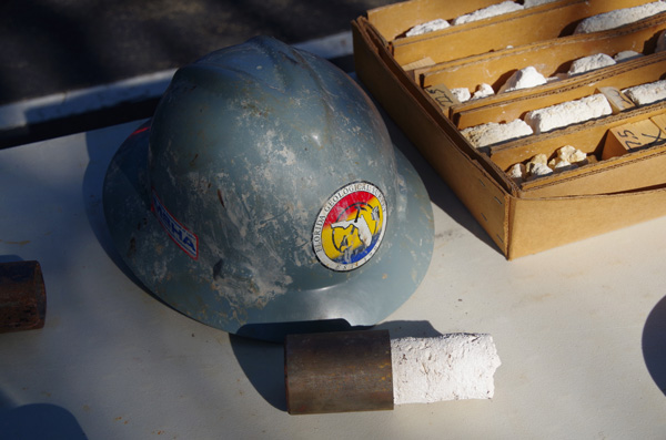Hardhat and Core Samples