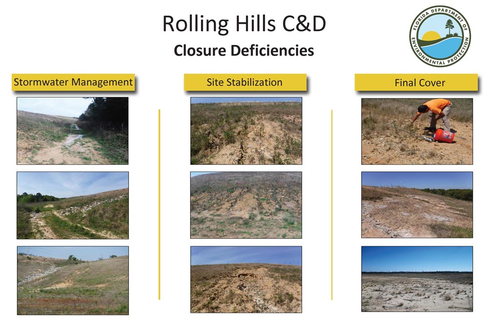 Rolling Hills C&D Closure Deficiencies