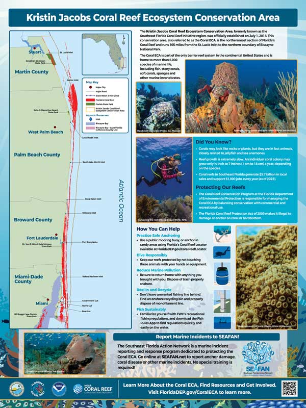 Kristin Jacobs Coral Reef Ecosystem Conservation Area Florida Coral Reef Sign 3x4 small