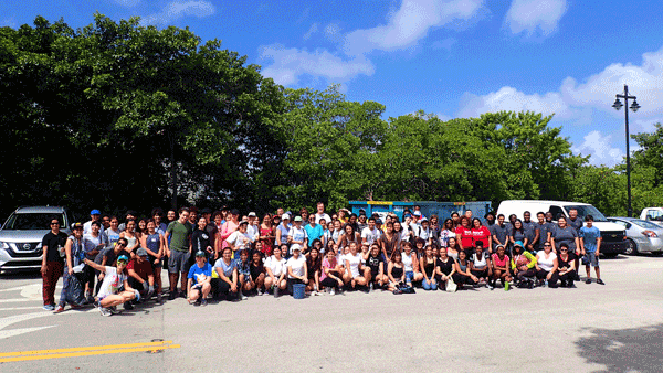 Participants at BBAP’s International Coastal Cleanup