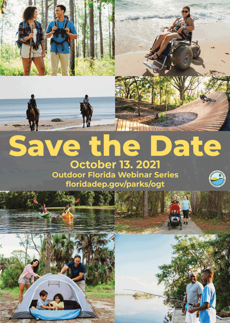 Save the date graphic to promote the speakers/outdoor recreation and benefits.